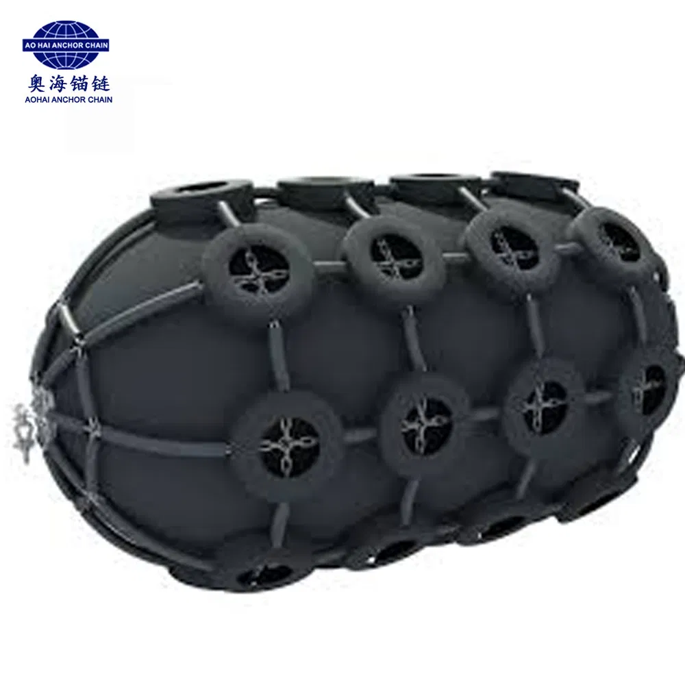 1.5*3.0m Pneumatic Rubber Fender with Galvanized Chain and Tyre