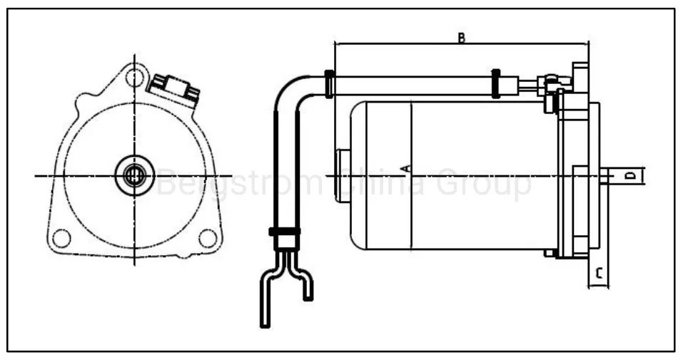 12V DC Outboard Engine Marine Motor Oil Pump Motor BZY103 -00