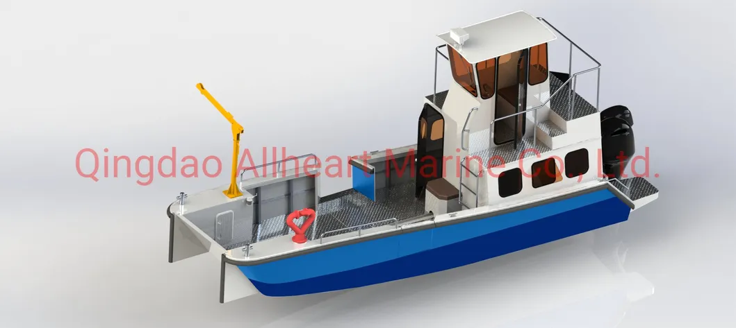 16m/52FT Aluminum Hull Landing Ferry Craft Ship with Top Deck/Wheel House