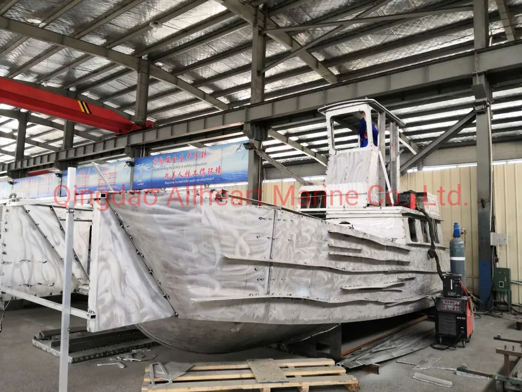 16m/52FT Aluminum Hull Landing Ferry Craft Ship with Top Deck/Wheel House