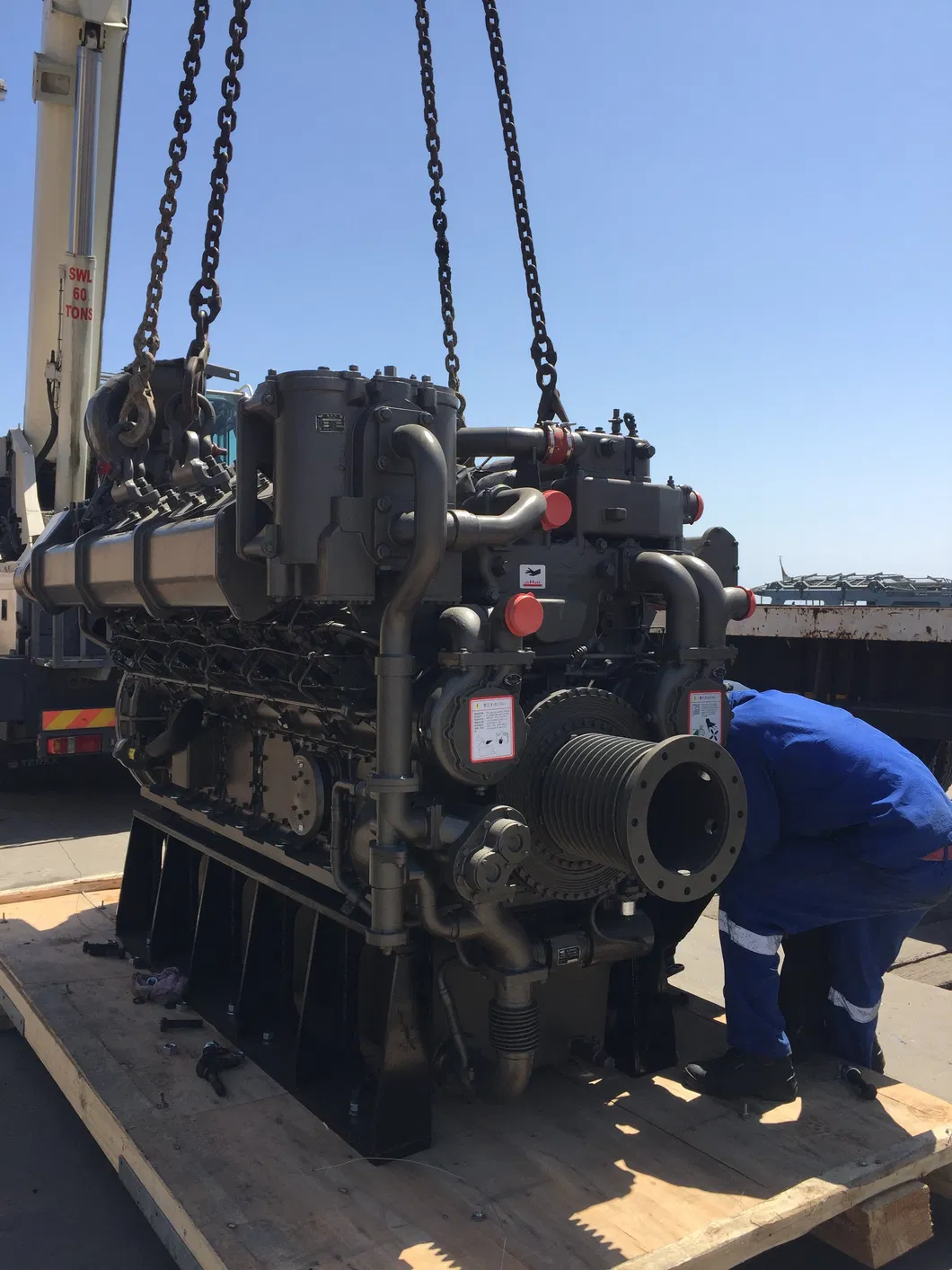 1800HP 1200rpm Marine Diesel Motor Germany Technology Main Engine 12cylinders