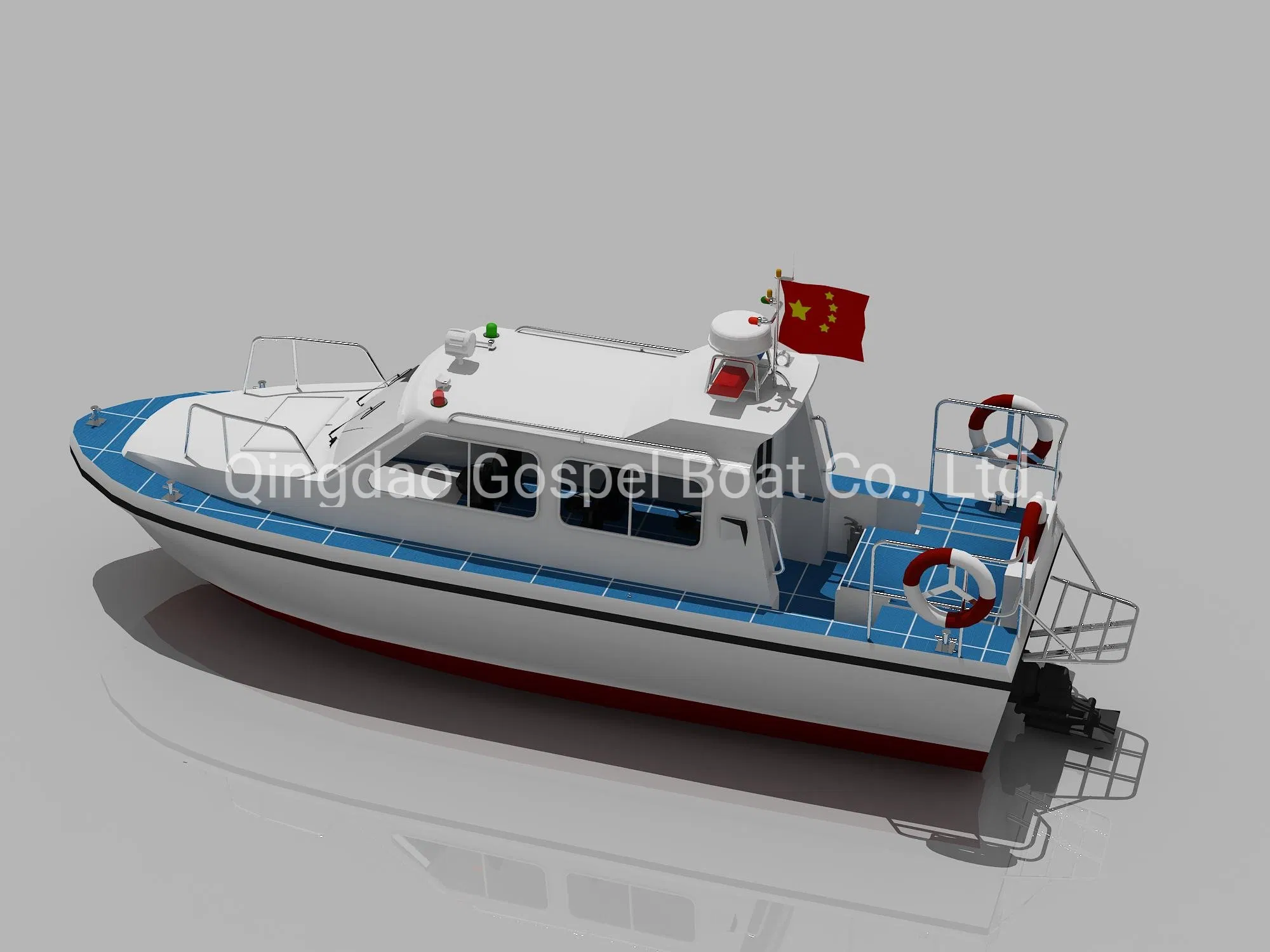 26feet 7.89m Aluminum Pilot Patrol Rescue Aluminium Speed Motor Boat