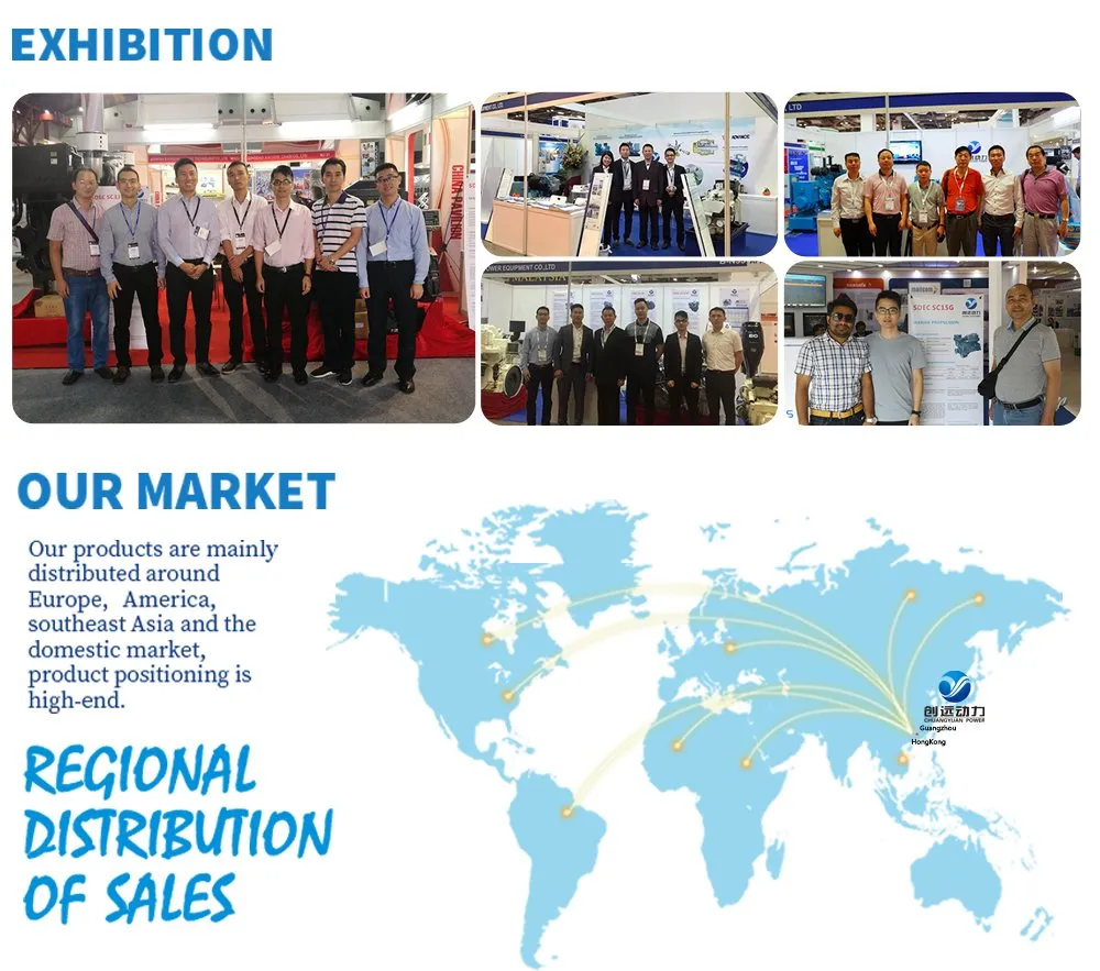 330-353kw 450-480HP Wp13 Weichai Marine Boat Electric Motor New Imported Sale Vertical Diesel Engine