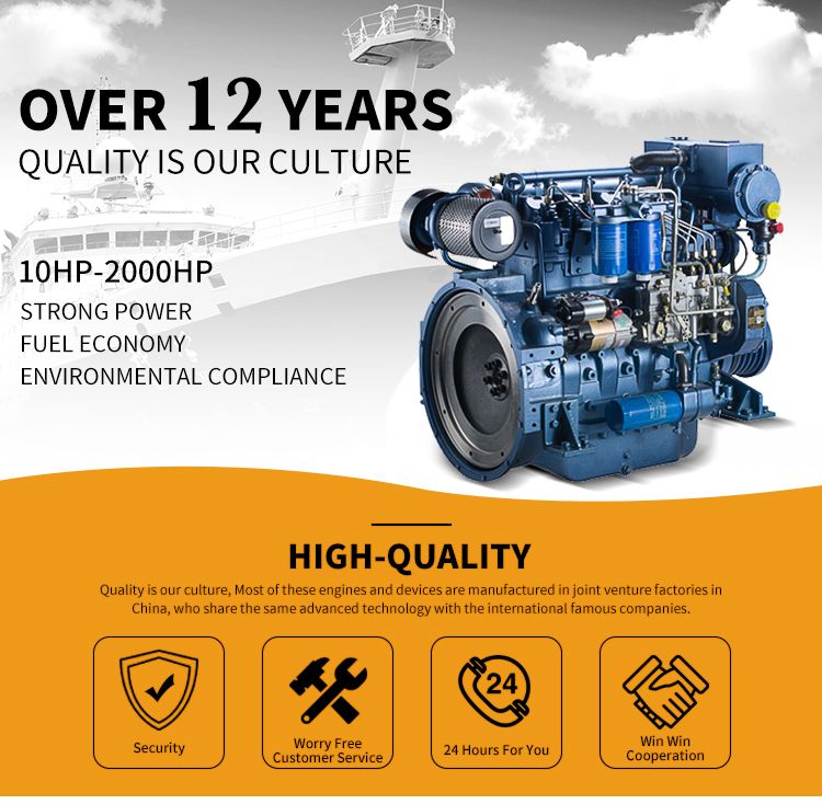 4 Stroke 6 Cylinders Yc6t Series Yc6t540 Yc6t540c Yuchai 540HP Boat Engine