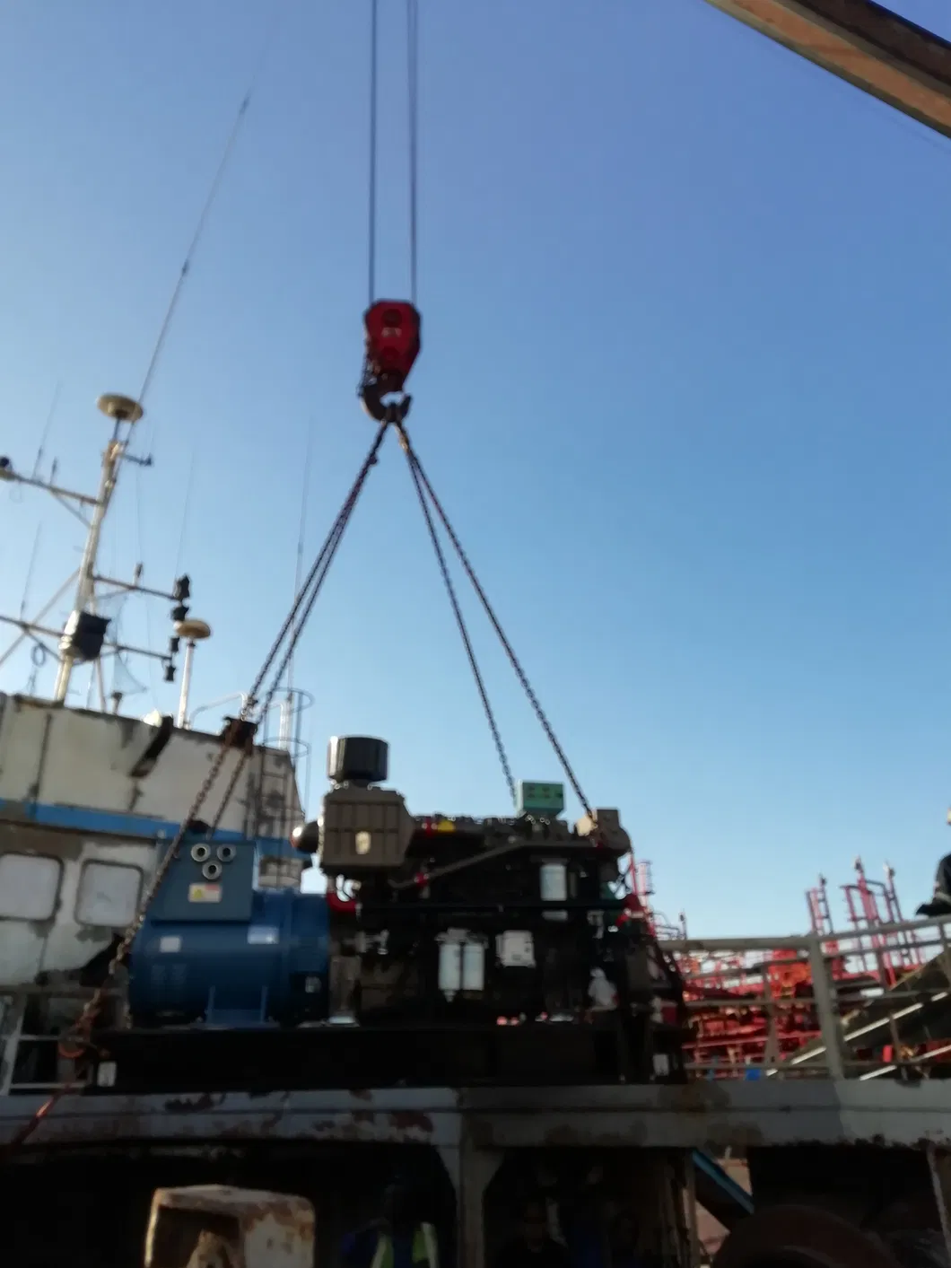 400kw Rated Power Auxiliary Generator Marine Diesel Genset Vessel Electricity