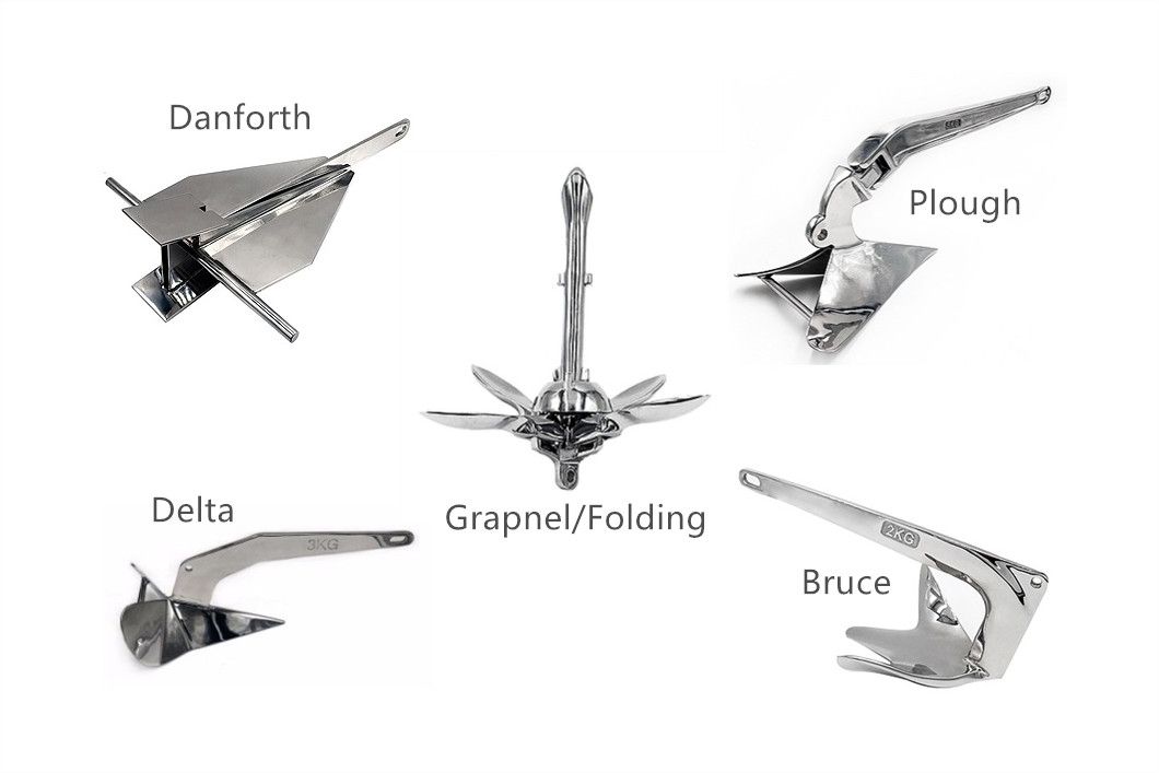 5kg - 35kg Premium Marine Grade 316 Stainless Steel Plough Anchor