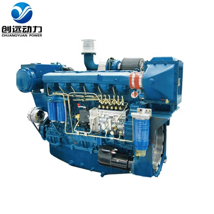6 Cylinder Ship Diesel Engine Weichai Wp12 Marine Engine