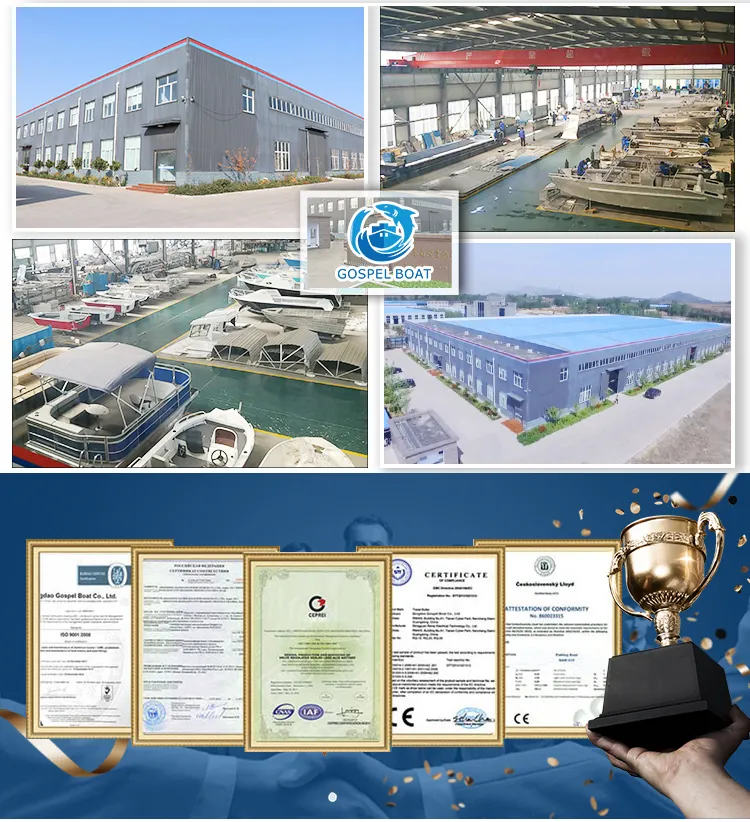 7.5m 25FT Aluminum Speed Boat Center Console Fishing Boat with T-Top