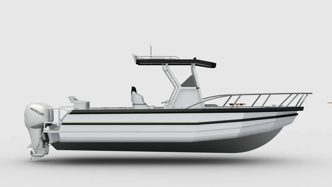 7.5m 25FT Aluminum Speed Boat Center Console Fishing Boat with T-Top