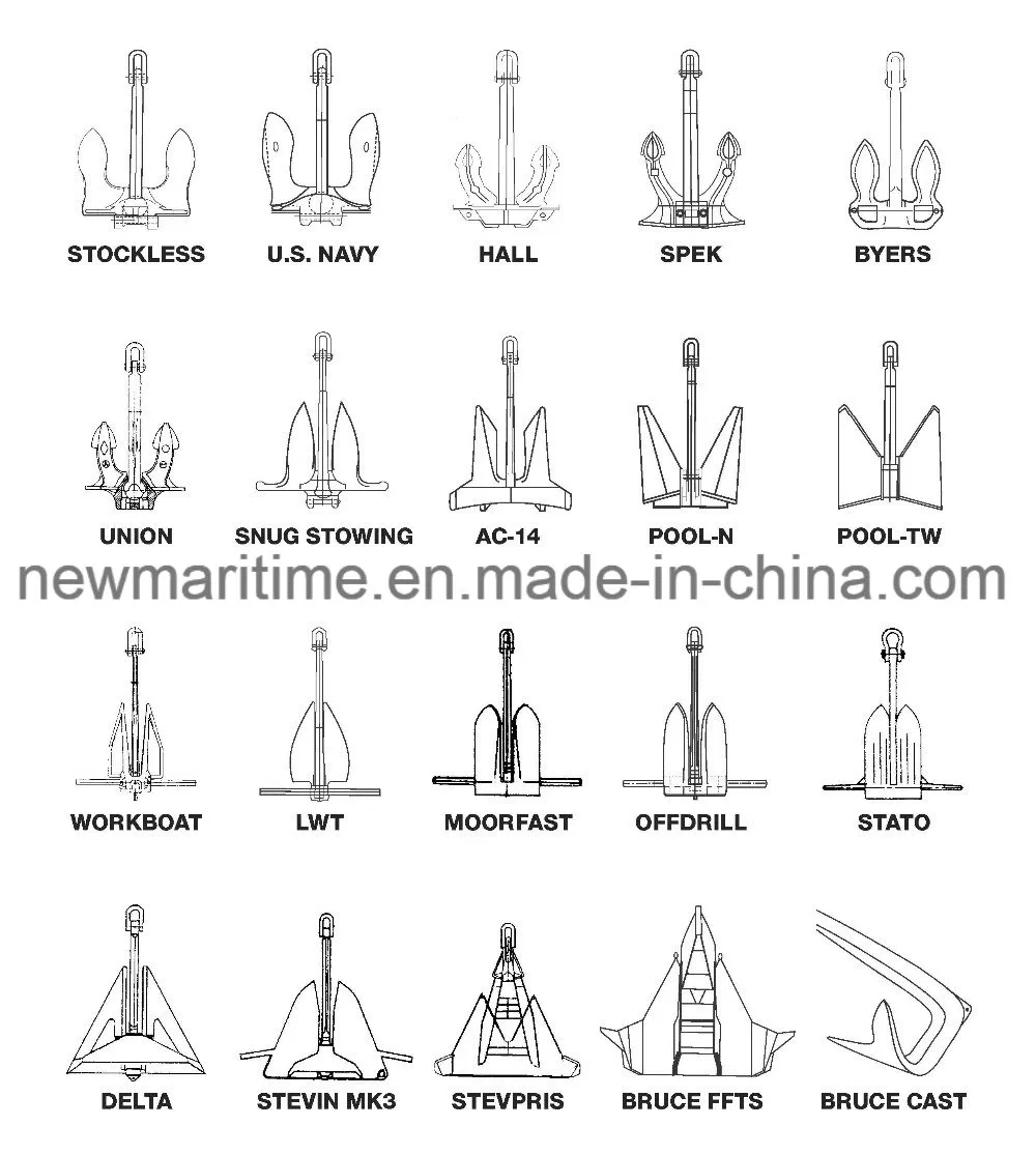 ABS Lr CCS Approved U. S. N Stockless Anchor Marine Anchor for Ship