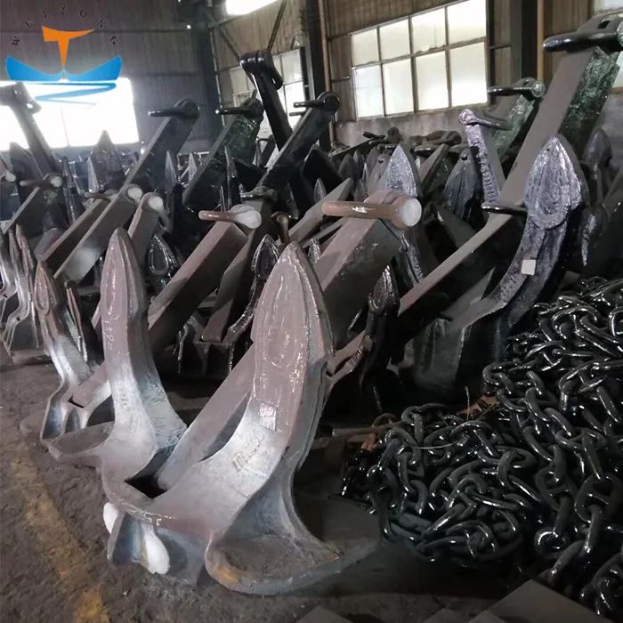 ABS Lr Dnv Gl BV Nk CCS Marine Tw Type Stockless High Holding Power Hhp Pool Anchor for Boat