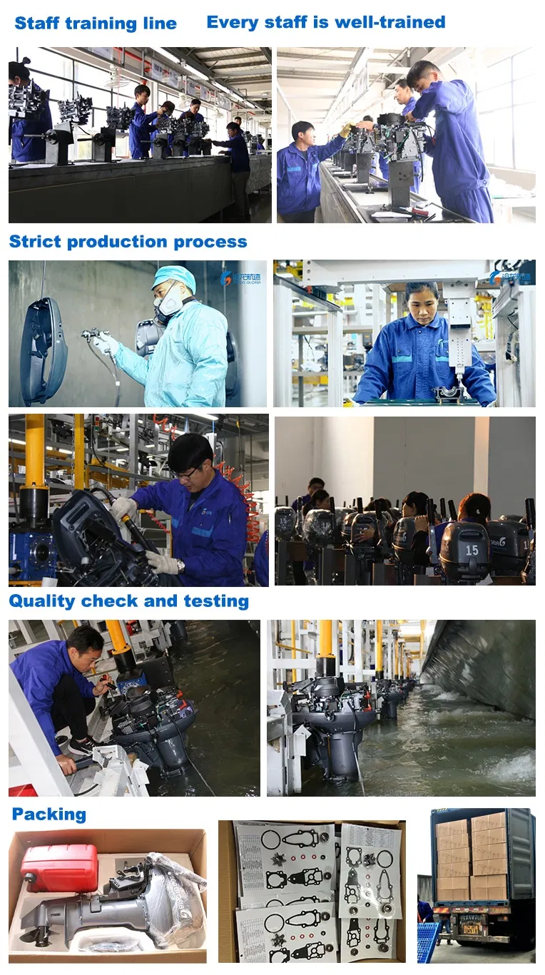 Calon Gloria 15HP Boat Engine Two Stroke High Quality Gasoline Manual Start 246cc 11kw Outboard Motor