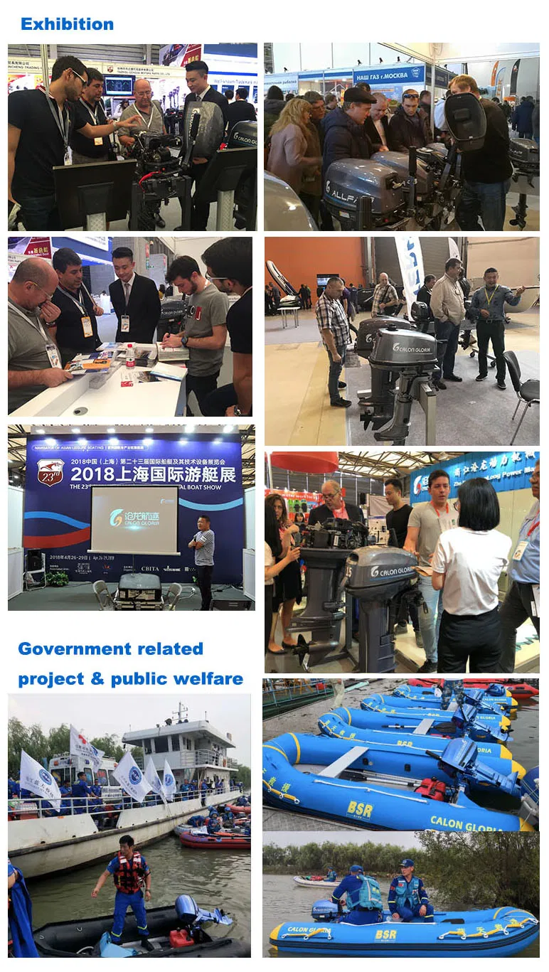 Calon Gloria 15HP Boat Engine Two Stroke High Quality Gasoline Manual Start 246cc 11kw Outboard Motor