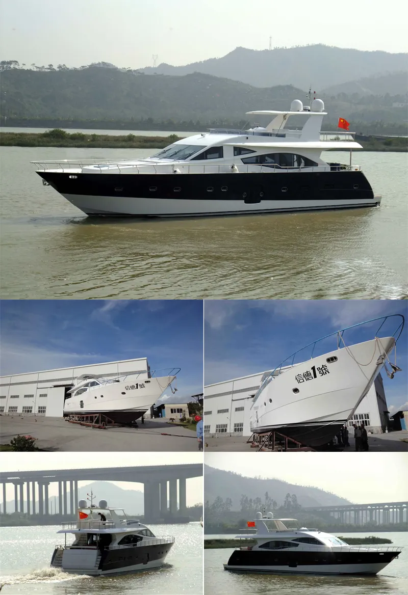 China New Luxury 78FT Yacht Boat for Fishing and Party