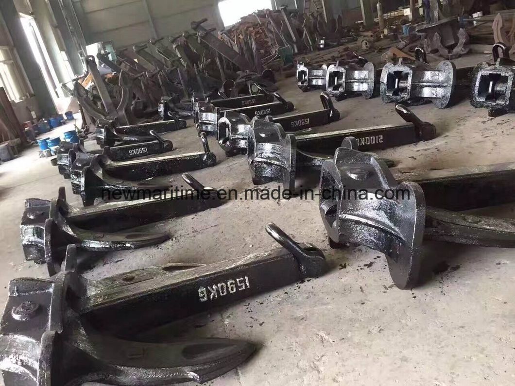 Chinas Hot DIP Galvanized Marine Spek Anchor with CCS, BV, Lr, ABS, Dnv, Rina, RS, Nk