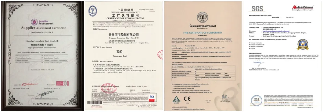 Chinese 31FT 9.6m Panga Professional Pleasure Fiberglass Fishing Boat for Sale