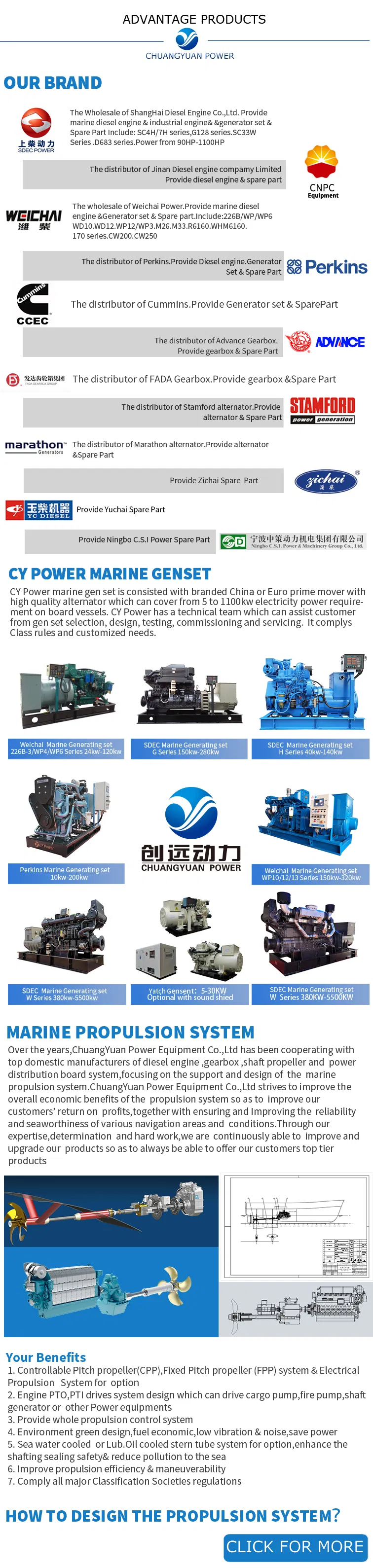 Chinese Displacement Shanghai Boat Ship Inboard Marine Diesel Engine