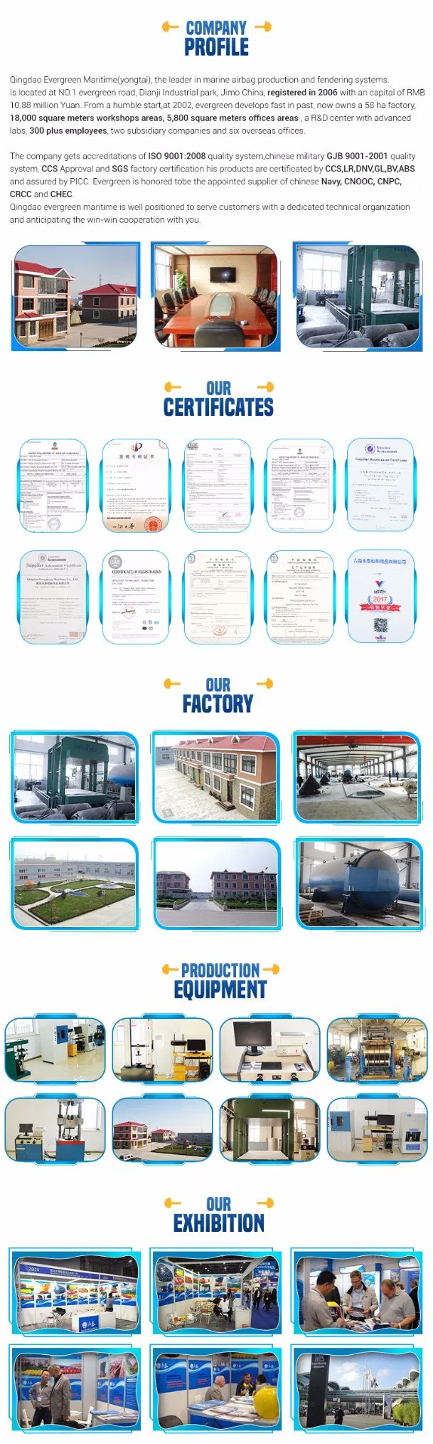 Chinese Pneumatic Ship Launching Airbag
