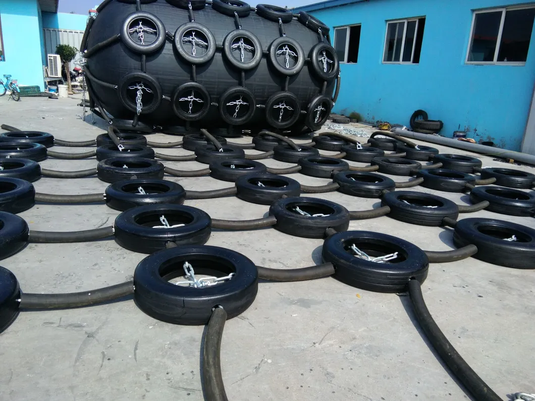 Dia. 4.5mxlength 9.0m Floating Pneumatic Marine Rubber Fender