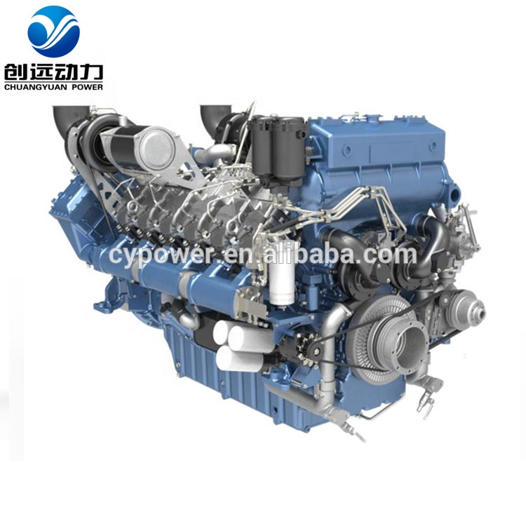 Direct Injection Multi-Cylinder 12 Cylindersdiesel Marine Propulsion Engine