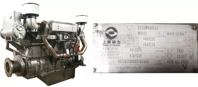 High Speed 6 Cylinders 4 Stroke Boat Marine Genuine Diesel Engine