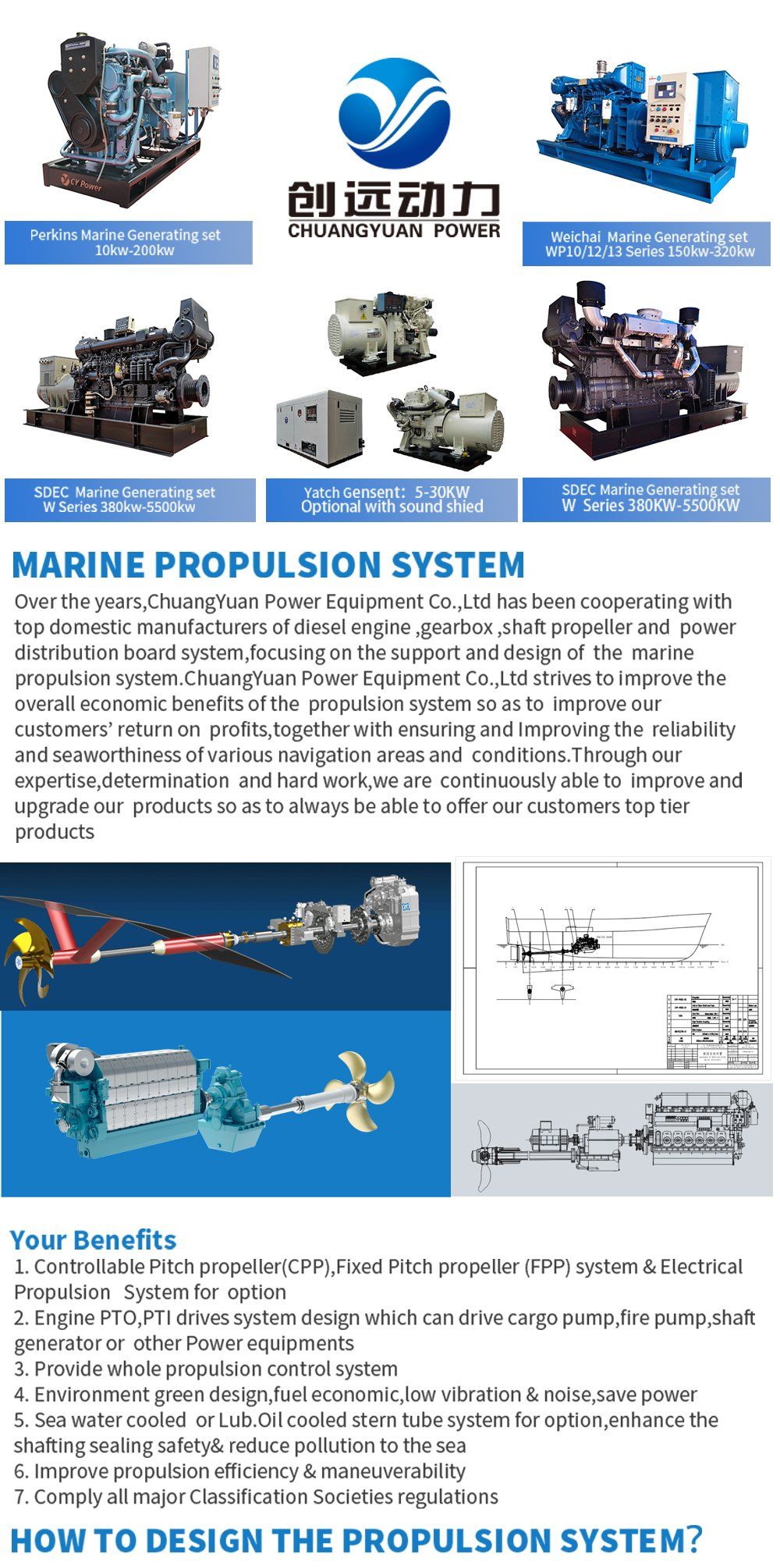 Inboard 600HP Marine Propulsion Japanese Used Assembly Complete Diesel Engine with Advance Transmission Gearbox