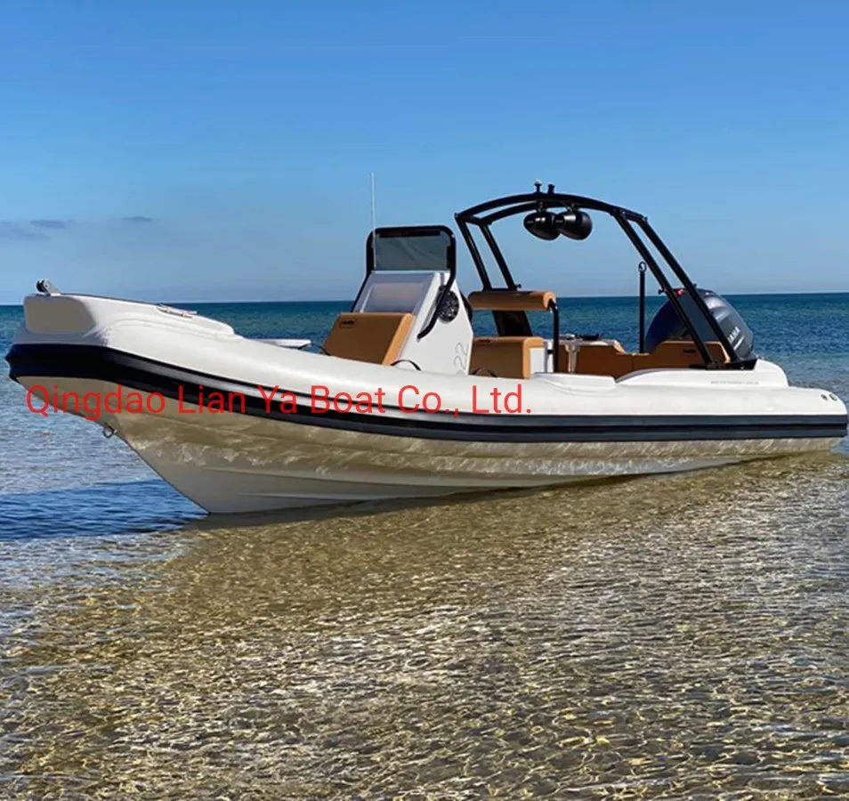 Liya 5.2m-8.3m Hypalon Rib Boats Fiberglass Hull Boats Sales Near Me
