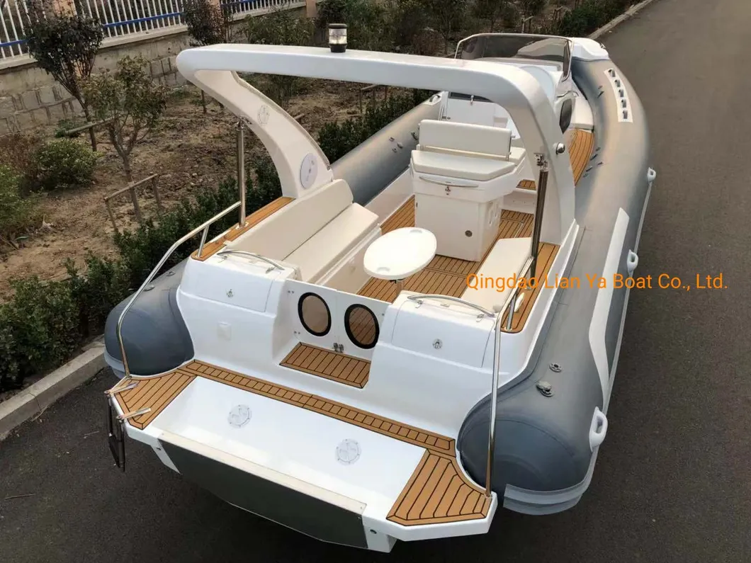 Liya 8.3m Fiberglass Hulls Hypalon Material Cruise Cabin Spped Sport Fishing Rib Water Passenger Boat