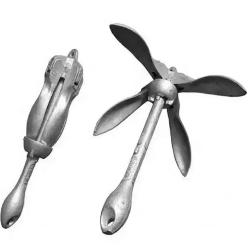 Marine Cast Steel Galvanized Grapnel Four Flukes Anchor