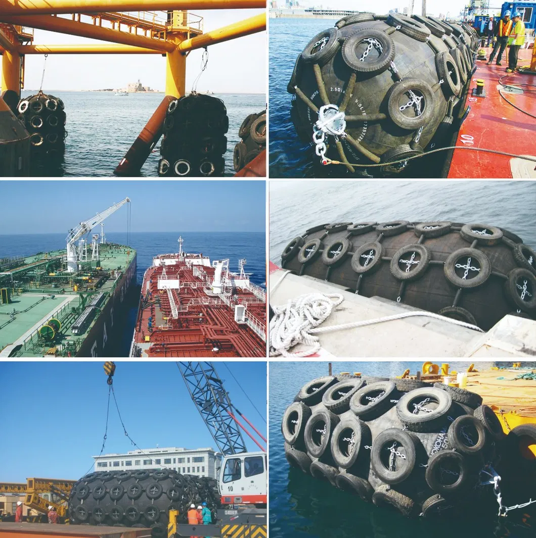 Marine Pneumatic Rubber Fender with ABS Lr CCS Certificate