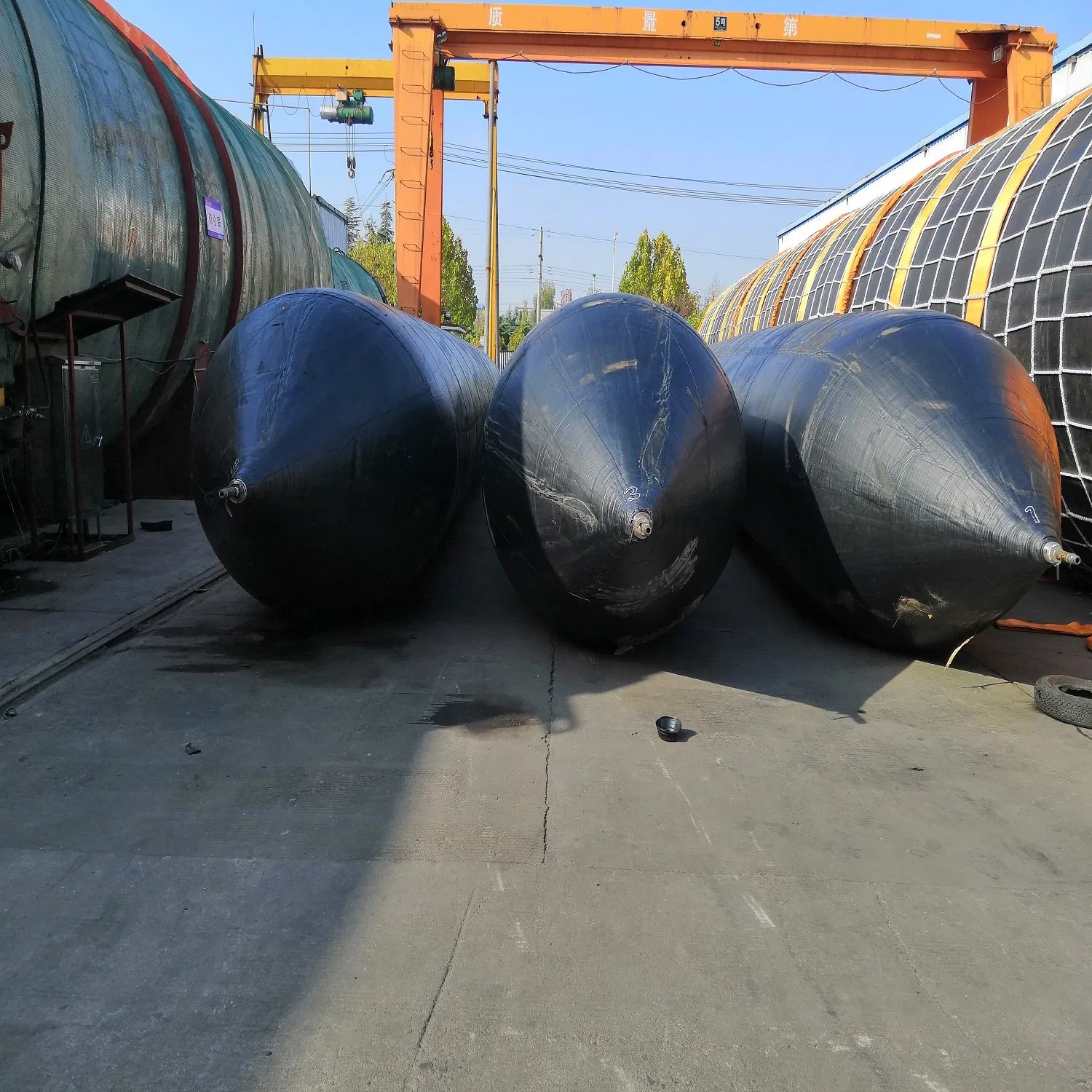Natural Rubber High Quality Ship Launching Airbags with Customized Layers