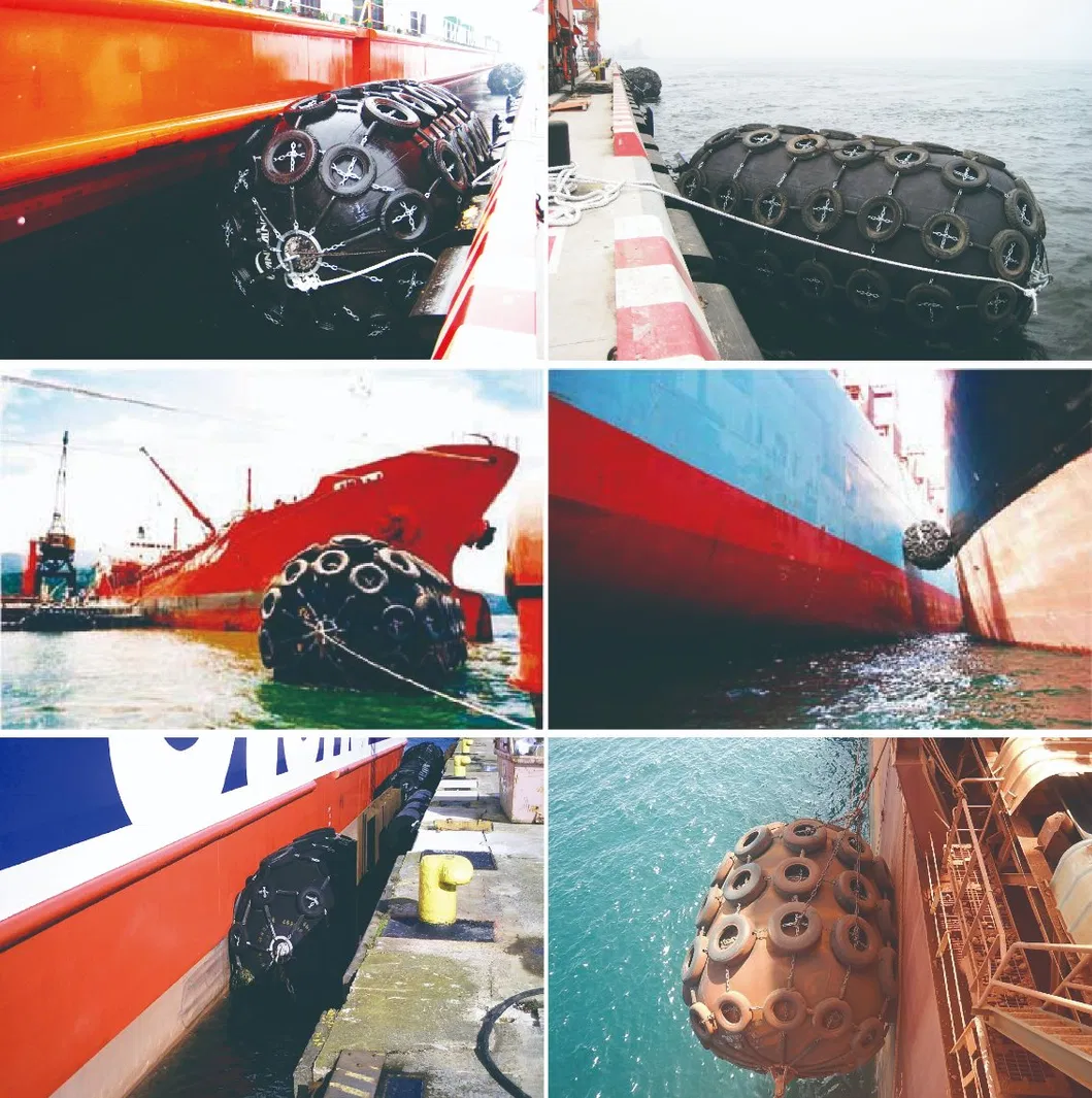 Passed CCS Dnv Lr Certificate Floating Ship Pneumatic Rubber Fenders for Salings