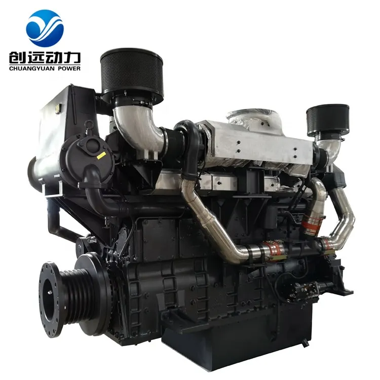 Shanghai Power Sdec33W Boat Marine Cargo Ship 460-808kw Factory Price Multicylinder Starter Vertical Parts Thailand Diesel Engine