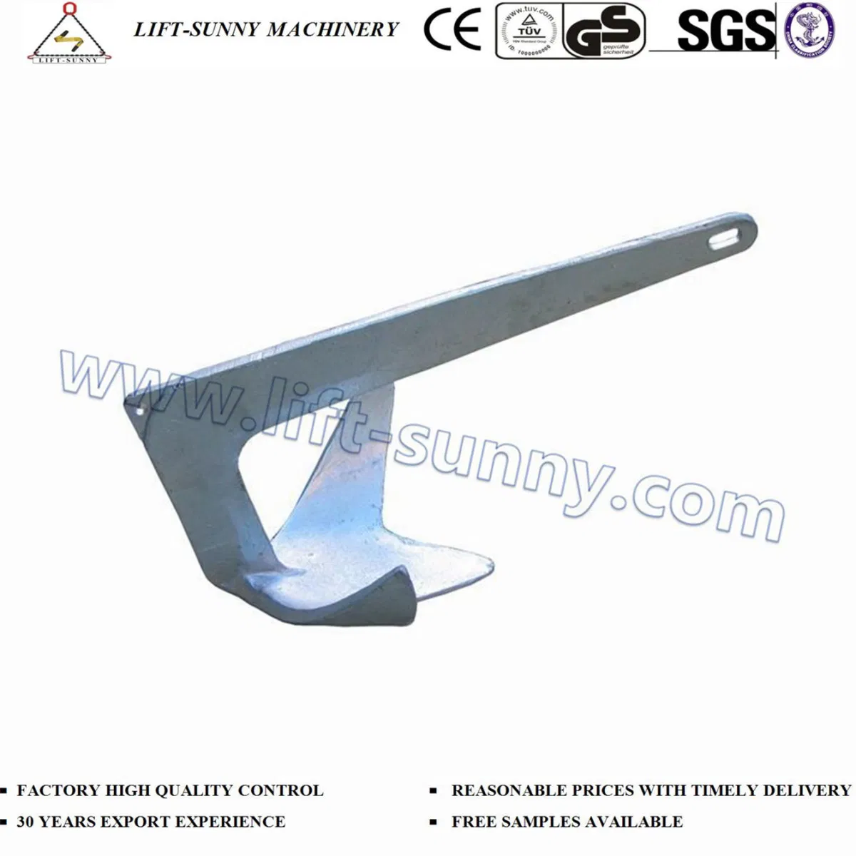 Steel Bruce Anchor Boat Anchor for Marine Ship Boat