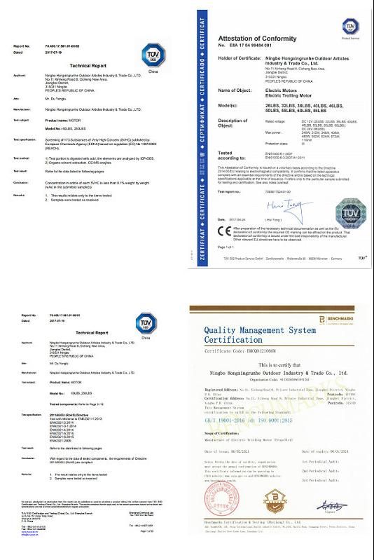 Thrust 36lbs Electric Trolling Motor for Inflatable Boat for Fising Boat Black Color 12V