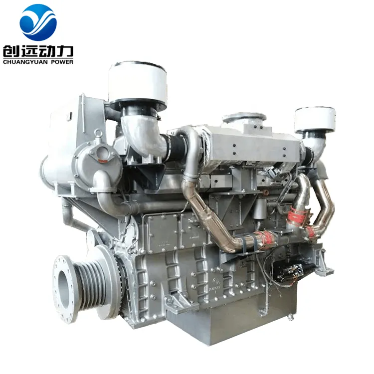 Water Cooling Sdec Sc15g Man Series Inboard Used Marine Manufacturers Machinery Diesel Engine for Boat 280-330kw