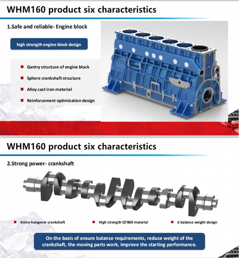 Weichai R6160 Upgrade Marine Engine 750HP 1500rpm with Csc