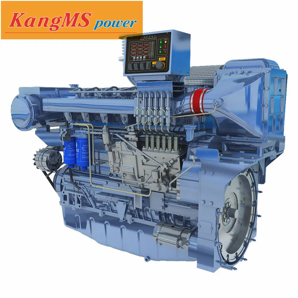 Wp12 Series Marine Engine 350HP 1500rpm Can Equipped with Gear Box