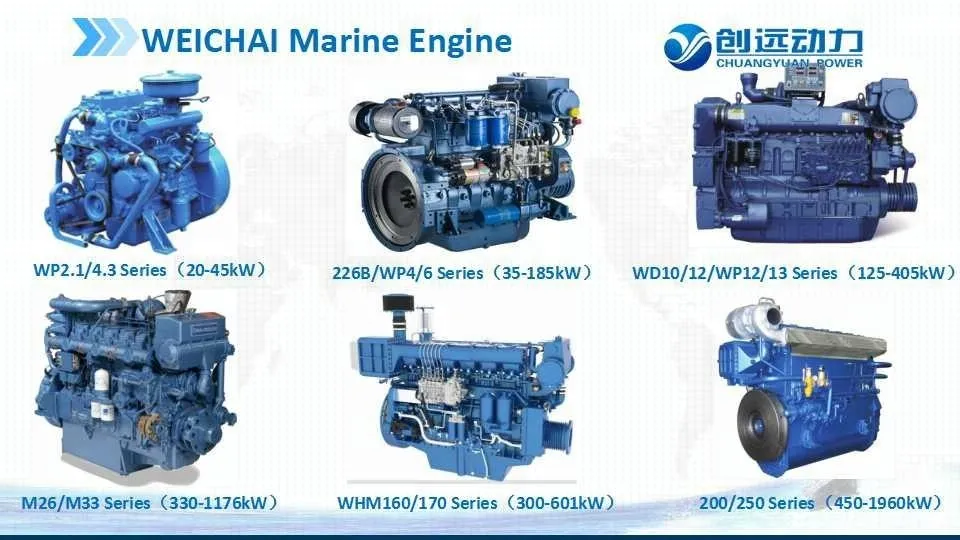 Wp12 / Wp13 350HP 4 Stroke Marine Diesel Engine