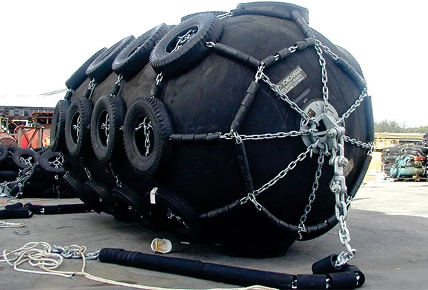 Yokohama Type Fender with Tires and Chain Net